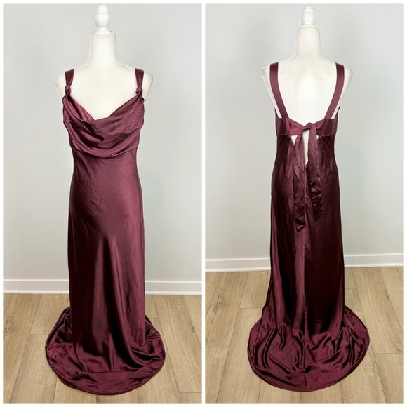 FLAW Tularosa Tate Gown in Wine Size M - Picture 2 of 15